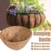 2Pcs Round Balcony Hanging Bonsai Basket Liner Coconut Shell Flower Pot Planter